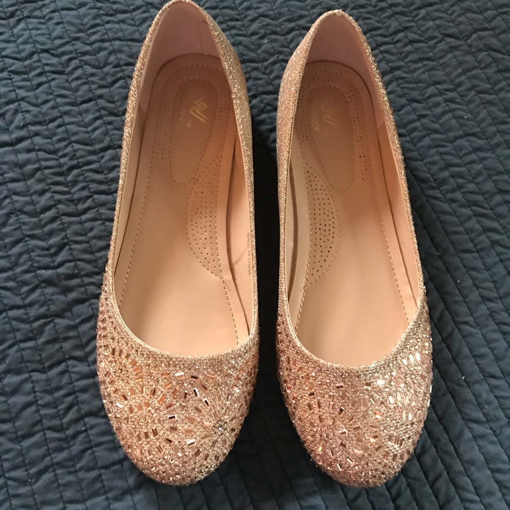 Sparkly flats